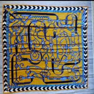 Silk scarf hand rolled edges